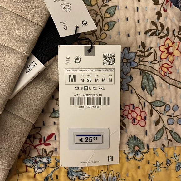 ZARA FAUX SUÈDE LEGGINGS NWT - Picture 10 of 10